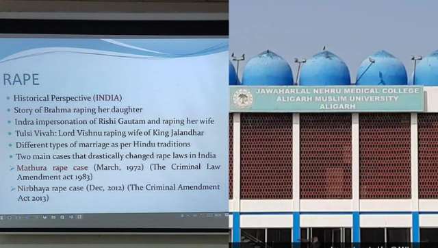 AMU professor suspended, FIR registered for hurting religious sentiments by referring to rape in Hindu mythology AMU professor suspended, FIR registered for hurting religious sentiments by referring to rape in Hindu mythology