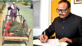 Man carries 55-year-old wife on cart to hospital, UP Deputy CM orders probe after video goes viral