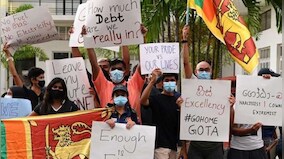 Sri Lankan trade unions stage one day strike demanding immediate ouster of government