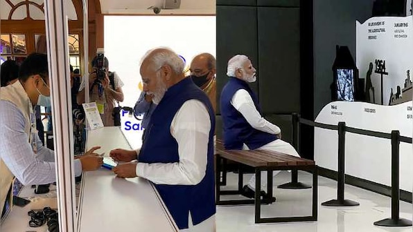 WATCH: PM Modi purchases first visitors' ticket of Pradhanmantri Sangrahalaya