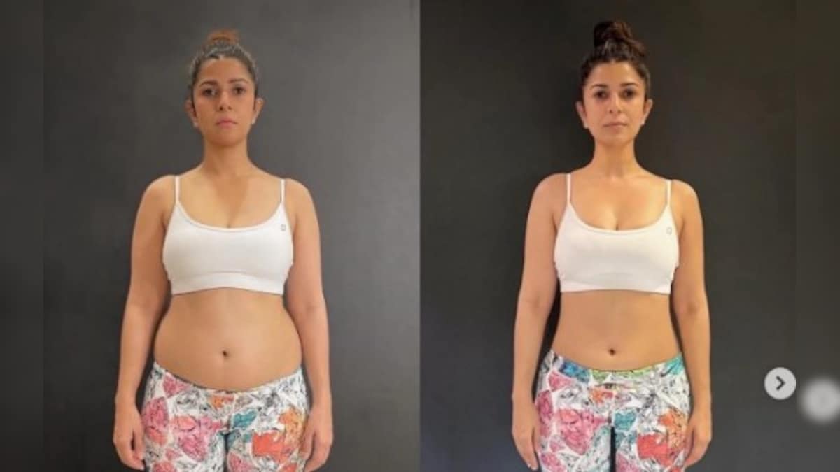 Nimrat Kaur shares her before and after weight gain photos for role in Dasvi, pens note on body positivity