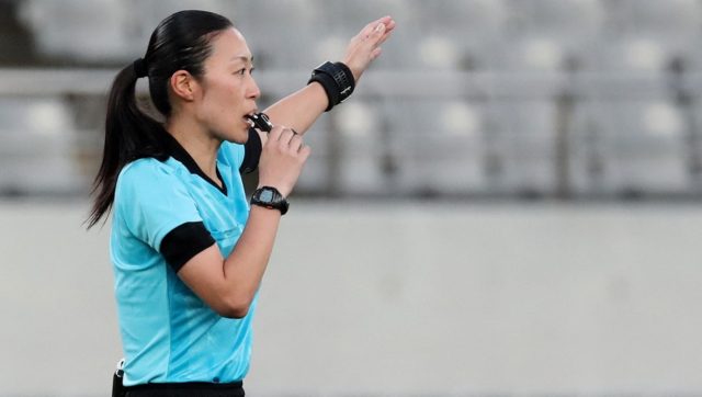 Japan's Yoshimi Yamashita becomes first woman to referee AFC Champions League game Japan's Yoshimi Yamashita becomes first woman to referee AFC Champions League game