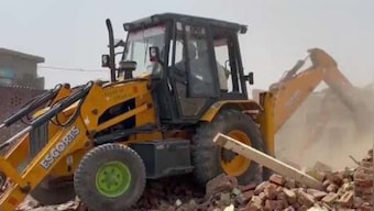 Yogi Adityanath's bulldozer razes SP leader Usman's 'illegal' property in Ghaziabad built on 60 bighas of govt land