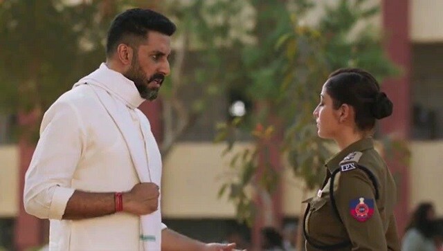 Abhishek Bachchan, Yami Gautam Dhar in a still from Dasvi
