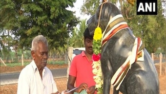 Man builds temple in memory of his pet dog in Tamil Nadu's Sivaganga