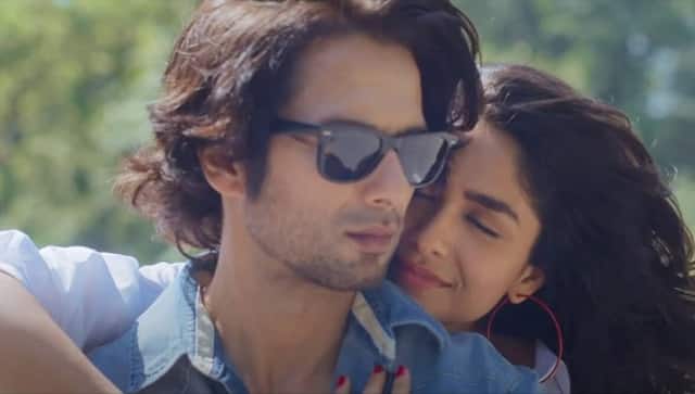 Shahid Kapoor, Mrunal Thakur in a still from Baliye Re