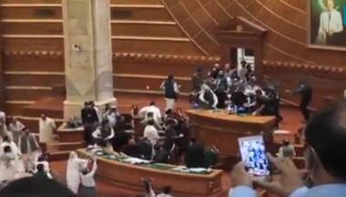 Chaos erupts in Pakistan's Punjab Assembly after PTI members attack deputy speaker