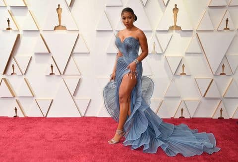 Megan Thee Stallion at Oscars 2022 red carpet