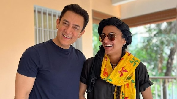 Aamir Khan celebrates Baisakhi with social media influencer Ruhee Dosani and her family