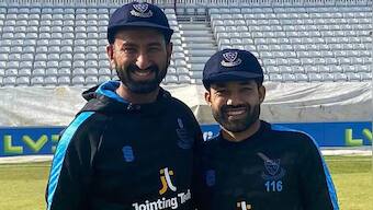 Cheteshwar Pujara, Mohammad Rizwan make Sussex debut in County cricket