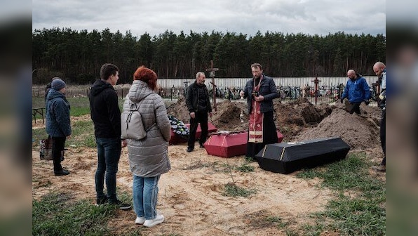 Three bodies with hands tied found near Ukraine's Bucha, say local police