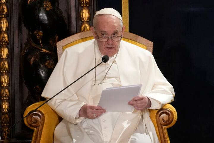 Watch: Pope Francis jokes some tequila would help his knee pain; video goes viral
