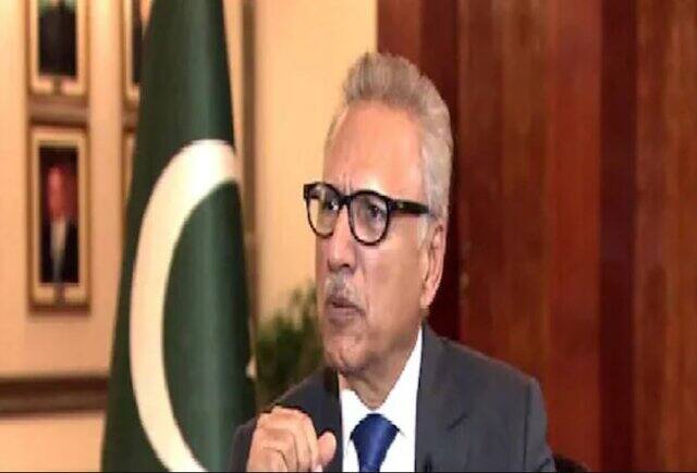 File image of Pakistan president Arif Alvi. AP