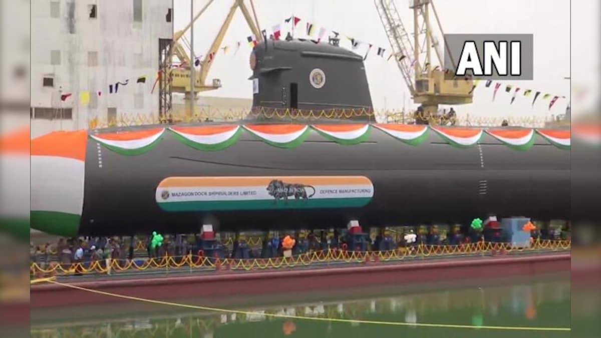 Mumbai: INS Vagsheer, last of the the six Scorpene submarines under Project 75, launched