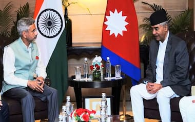 Nepal PM Sher Bahadur Deuba meets Jaishankar during first official visit to India