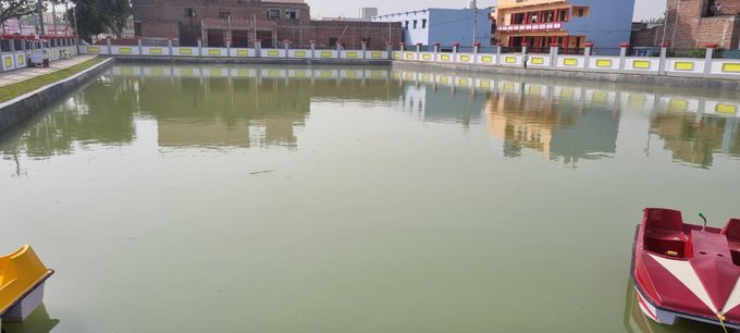 India's first Amrit Sarovar prepared in Uttar Pradesh's Rampur India's first Amrit Sarovar prepared in Uttar Pradesh's Rampur