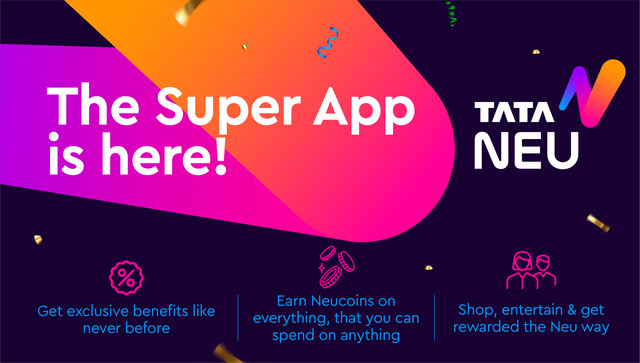 Tata group launches all-in-one super app Tata Neu, set to compete with Amazon, Flipkart Tata group launches all-in-one super app Tata Neu, set to compete with Amazon, Flipkart