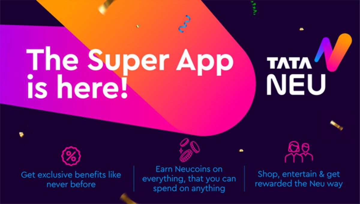 Tata group launches all-in-one super app Tata Neu, set to compete with  Amazon, Flipkart