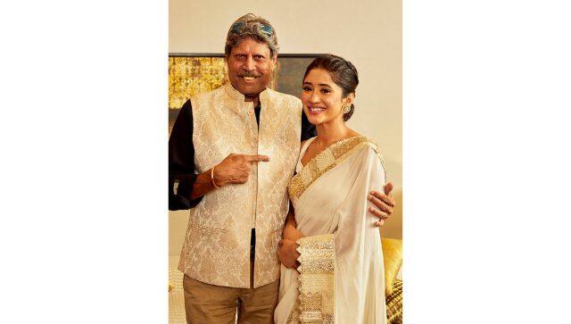 Kapil Dev with Shivangi Joshi