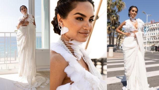 Diipa Khosla walks the Cannes Red Carpet event in a Manish Malhotra design Diipa Khosla walks the Cannes Red Carpet event in a Manish Malhotra design