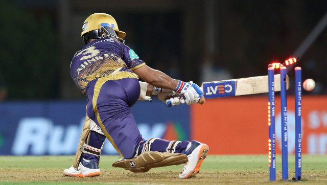 Ajinkya Rahane’s lean patch continues as Kumar Kartikeya cleans him up in MI-KKR game – Firstcricket News, Firstpost