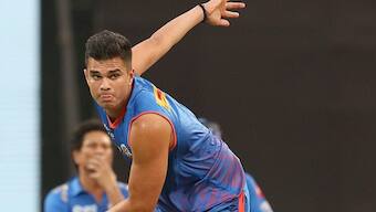 Watch: Arjun Tendulkar’s searing yorkers flatten stumps in practice session