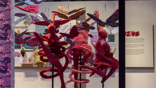 Exhibit of Asian Paints which focused strongly on digital art and the future of home décor. Photo: Manoj Kesharwani