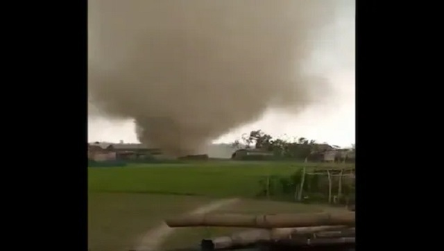 Watch | Storm hits Assam's Barpeta district; several houses destroyed Watch | Storm hits Assam's Barpeta district; several houses destroyed