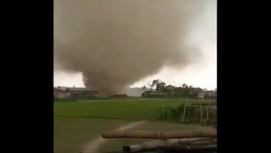 Watch | Storm hits Assam's Barpeta district; several houses destroyed