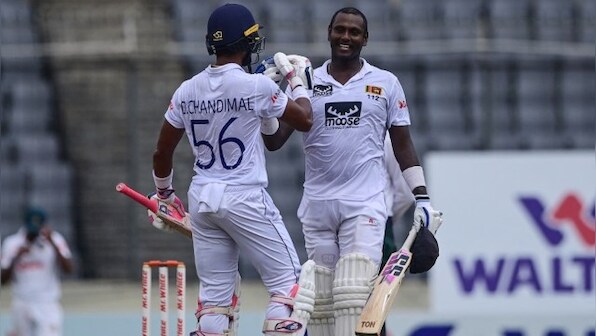 Bangladesh vs Sri Lanka: Hosts' top order stumbles after Mathews, Chanidmal hit tons