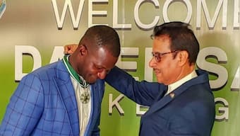 Former West Indies skipper Darren Sammy conferred with Sitara-e-Pakistan award