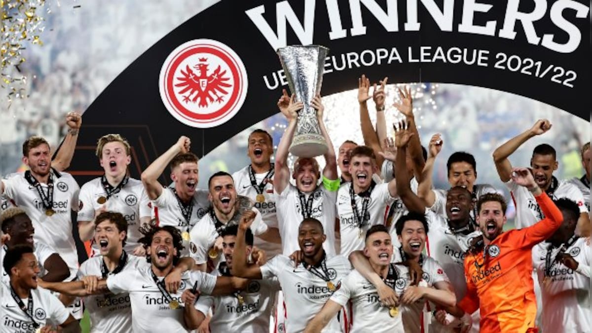 Europa League: Eintracht Frankfurt lift title after shootout win over Rangers