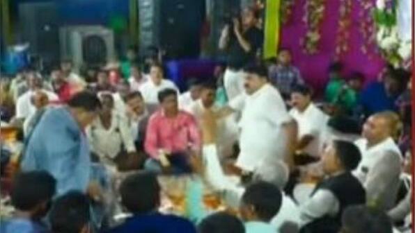 Gujarat minister flogs self with chains at religious meet; Congress says don't spread 'superstition'