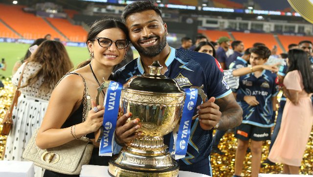 Watch: Hardik Pandya consoles emotional Natasha Stankovic after Gujarat Titans' IPL 2022 triumph Watch: Hardik Pandya consoles emotional Natasha Stankovic after Gujarat Titans' IPL 2022 triumph