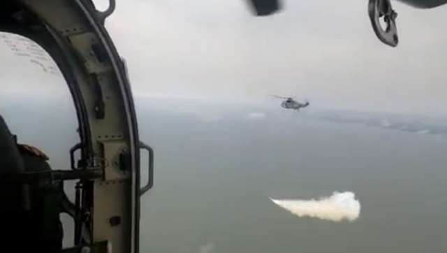 WATCH: Indian Navy conducts maiden test-firing of indigenously developed naval anti-ship missile off Odisha coast WATCH: Indian Navy conducts maiden test-firing of indigenously developed naval anti-ship missile off Odisha coast