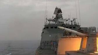 WATCH: Indian Navy successfully tests surface-to-air missile system from warship, hits low flying target with accuracy