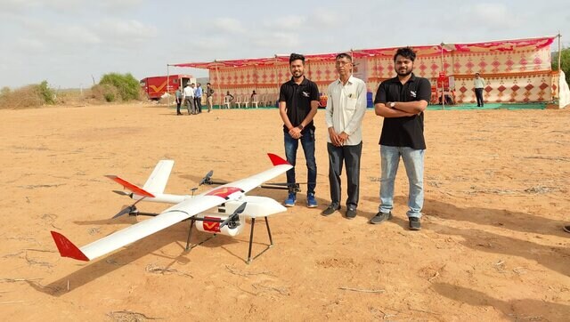 For the first time, India Post delivers mail using drone For the first time, India Post delivers mail using drone