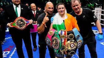 Katie Taylor retains lightweight world title as boxing history is made at Madison Square Garden