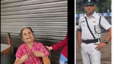 Kolkata: Traffic cop rescues immobile nonagenarian woman from burning building
