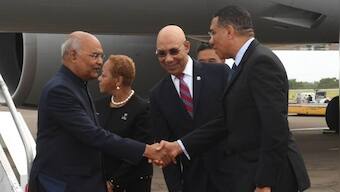 President Ram Nath Kovind arrives in Jamaica, to hold talks with Governor-General Patrick Allen and Prime Minister Andrew Holness