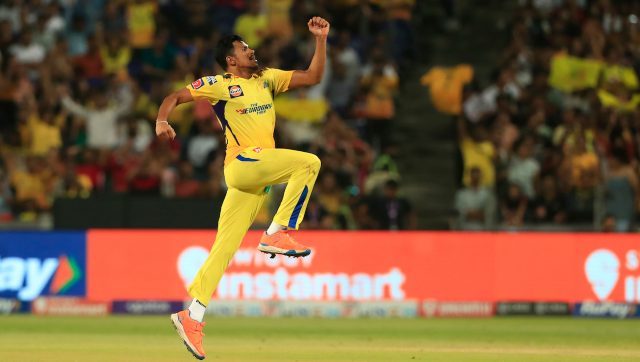 Maheesh Theekshana took three wickets as CSK defeated RCB. Sportzpics