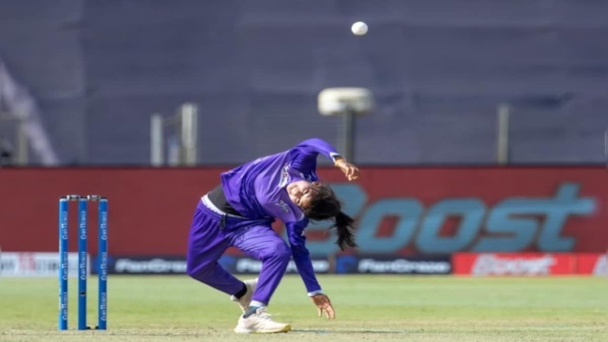 Watch: Maya Sonawane's unique bowling action in the Women's T20 Challenge