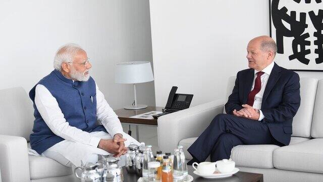 Prime Minister Narendra Modi on Monday held a meeting with German Challancer Olaf Scholz in Berlin. Twitter/@PMOIndia