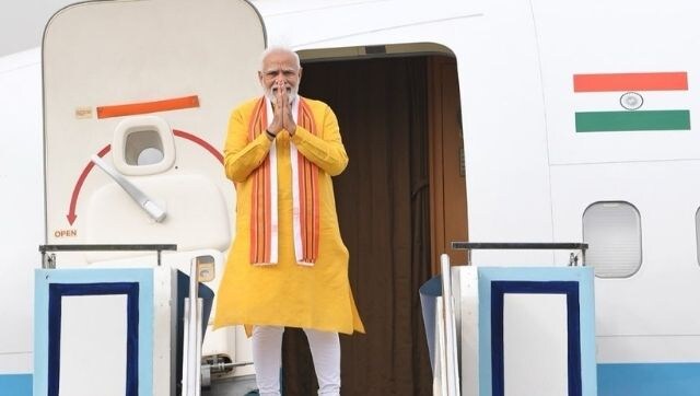 'Happy to be among the wonderful people of Nepal', says Narendra Modi as he arrives in Lumbini; to hold talks with counterpart Sher Bahadur Deuba 'Happy to be among the wonderful people of Nepal', says Narendra Modi as he arrives in Lumbini; to hold talks with counterpart Sher Bahadur Deuba