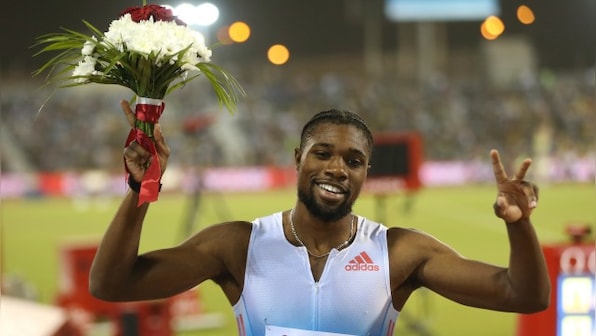 Noah Lyles claims key win amid Diamond League desert storm