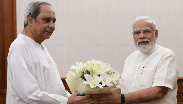 Odisha chief minister Naveen Patnaik meets Prime Minister Narendra Modi. Twitter/@Naveen_Odisha