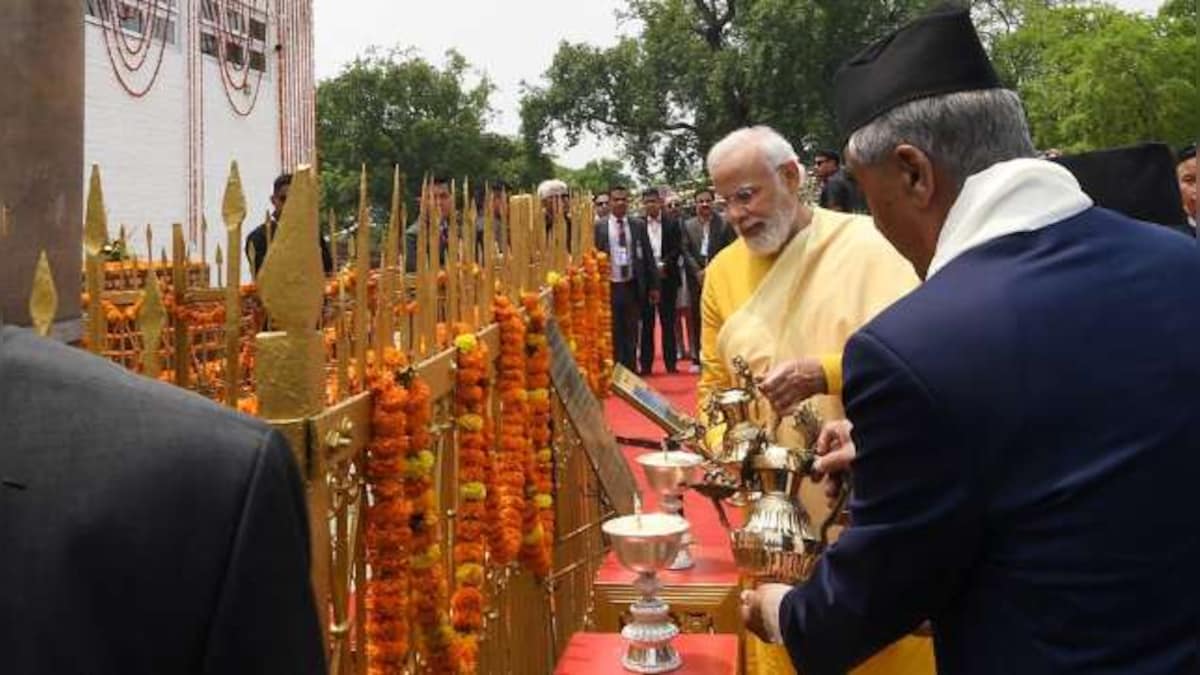 Modi in Lumbini: PM begins day-long trip at Maya Devi Temple, offers prayers with his Nepali counterpart Sher Bahadur Deuba