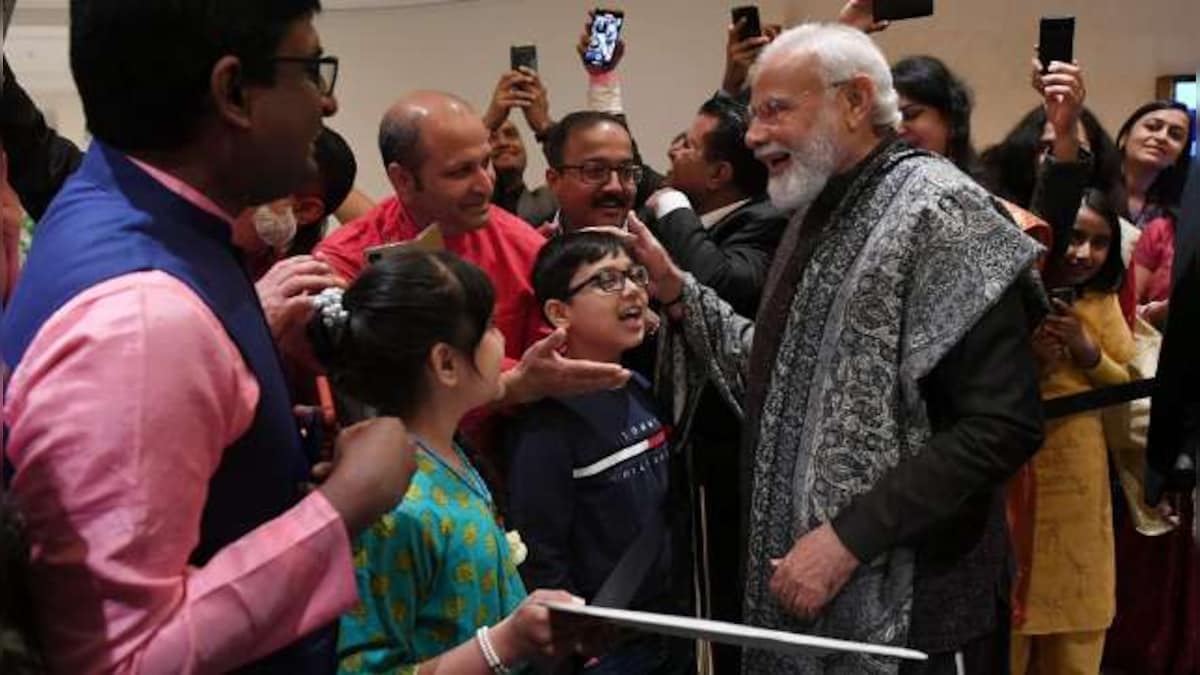 WATCH: PM Modi gets rousing welcome from Indian diaspora in Germany; children sing patriotic song, present portrait, call him their icon