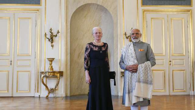 Modi in Europe: Queen of Denmark Margrethe II extends warm reception to PM Modi at Copenhagen Modi in Europe: Queen of Denmark Margrethe II extends warm reception to PM Modi at Copenhagen