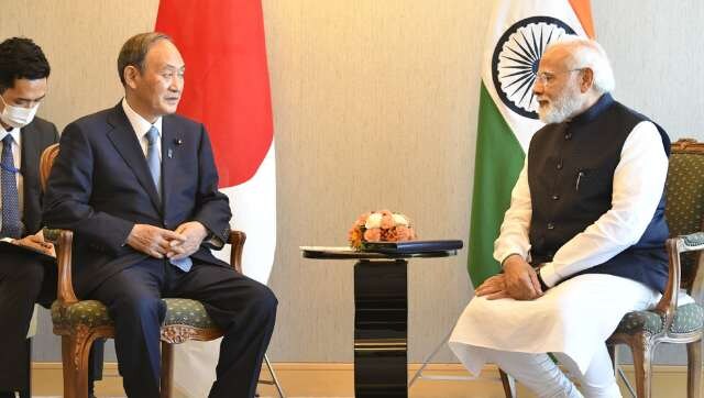 Suga, Abe & Mori: PM Modi meets three former Japanese counterparts in Tokyo Suga, Abe & Mori: PM Modi meets three former Japanese counterparts in Tokyo
